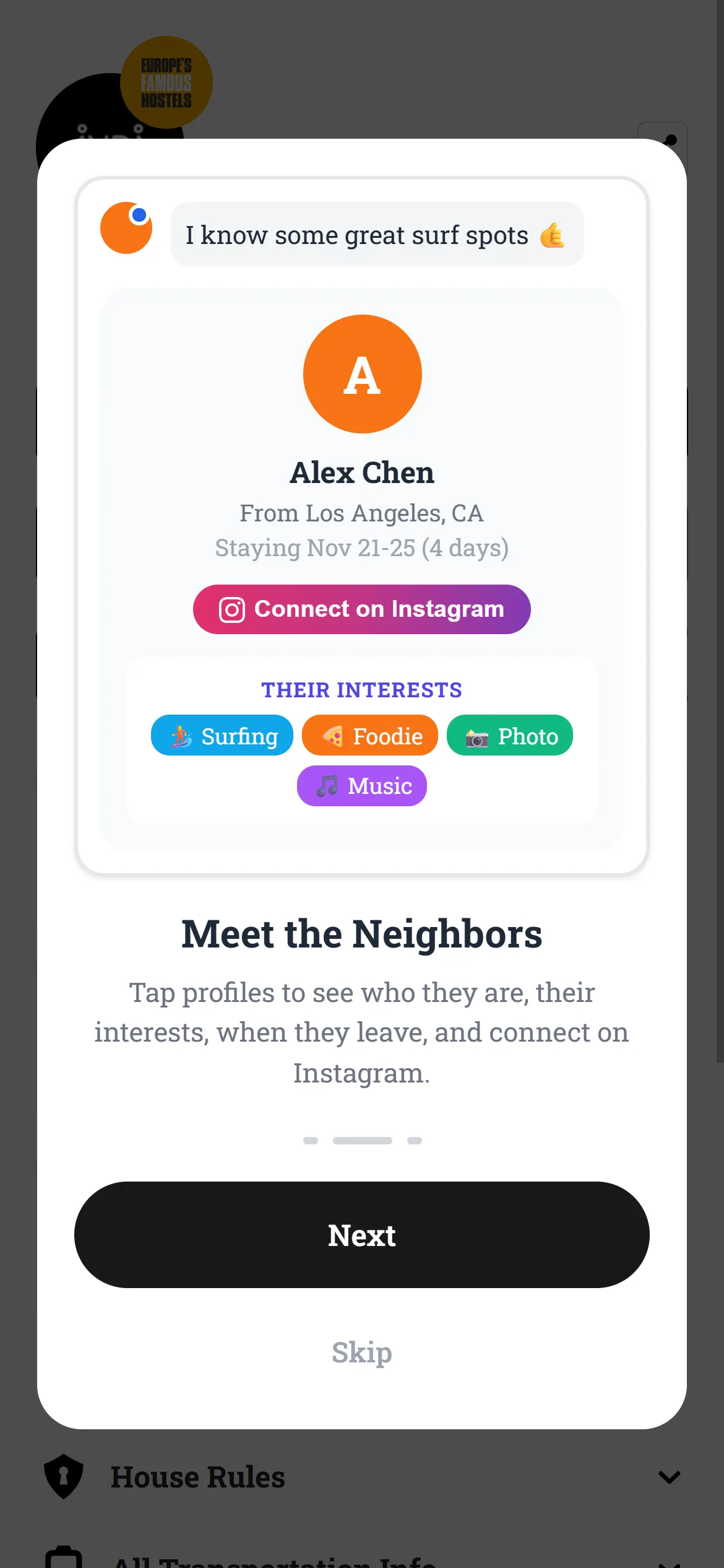 Guest profiles