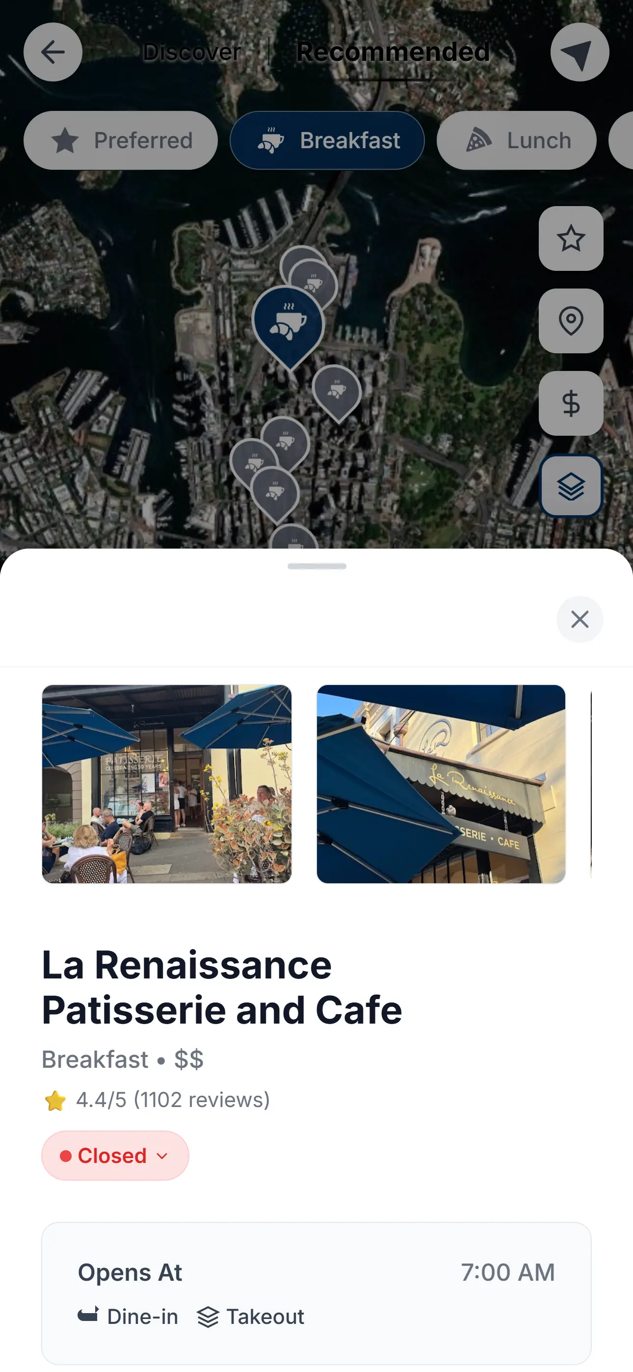 Hotel local recommendations